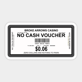 Broke Arrows Casino Sticker